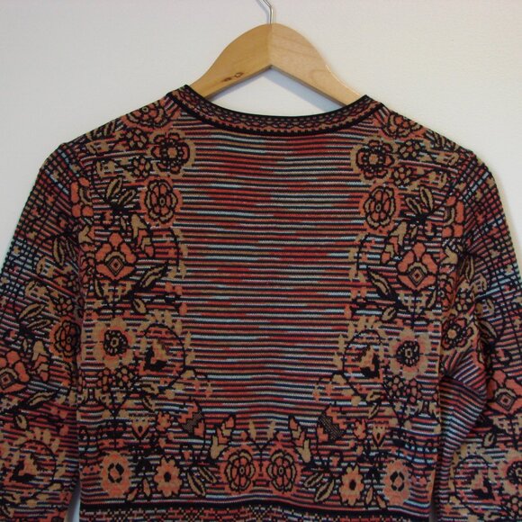 Missoni Knit Wool Blend Dress Multicolour Pattern Long Sleeve Size 44 or 8 - Picture 12 of 12
